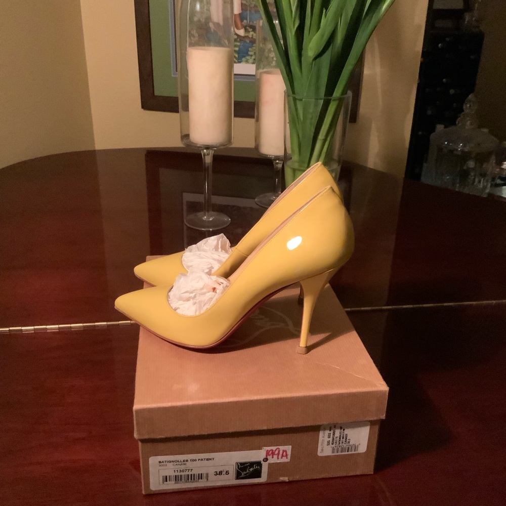 Batignolles 100 Patent Canari yellow pump